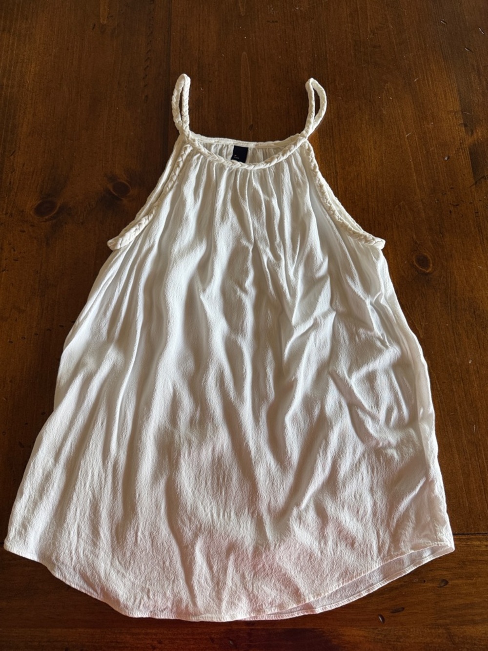 Gap Braided Halter Sleeveless Gauze Top Medium